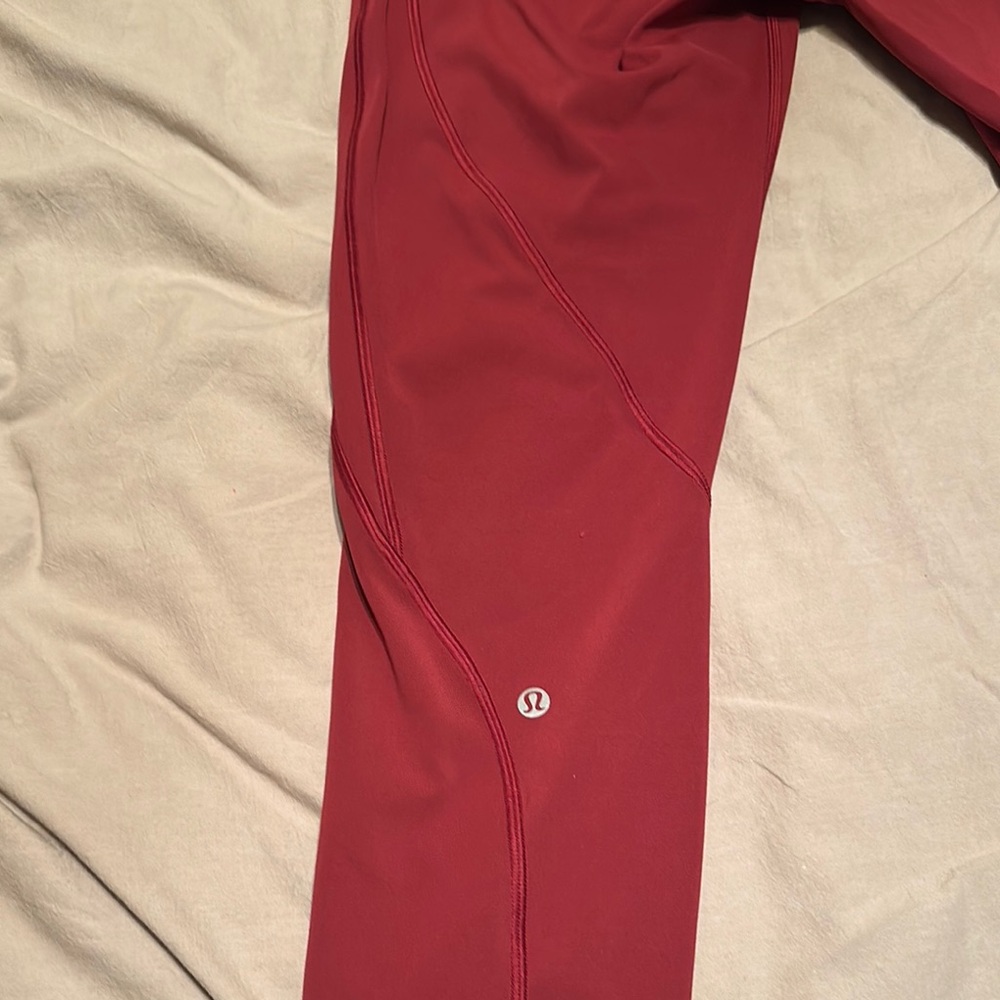 Lululemon Red Leggings